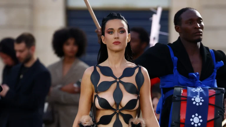 Katy Perry Stuns in Revealing Cut-Out Dress at Vogue World Paris